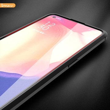 КОЖАНЫЙ КОРПУС IPAKY + ПОЛНОЕ СТЕКЛО 9D ДЛЯ OPPO RENO 4Z 5G