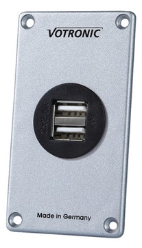 PANEL GNIAZDO ŁADOWARKI USB VOTRONIC podwójne