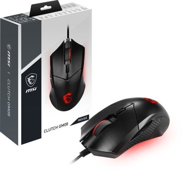 Игровая мышь MSI Clutch GM08 Black, 3200 DPI