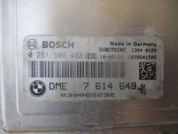 BMW 5 F10 F11 JEDNOTKA ŘÍZENÍ MOTORU 7614649 N55 535I BENZÍN