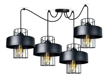 LAMPA WISZĄCA SUFITOWA PAJĄK LOFT PRESTIGE 4 LED