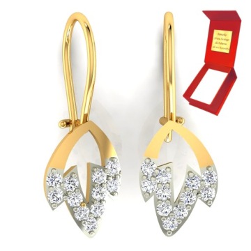 НЕЖНЫЕ СЕРЬГИ ЗОЛОТА 585 ПРОБЫ BIGIEL LEAF LEAF