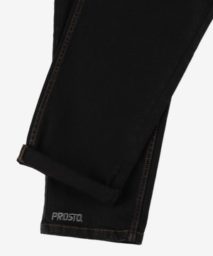 Męskie czarne spodnie jeansowe PROSTO jeansy Tapered Gotik S