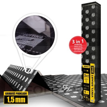 PODKŁAD WINYLOWY AFIRMAX VINYL SMART 3w1 1,5m 10M2