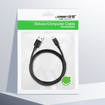 Кабель USB — Mini USB UGREEN US132 1 м, черный