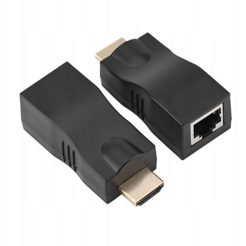 2x HDMI 30m pojedynczy przedłużacz kabla RJ45