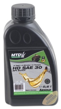 Olej do kosiarki spalinowej traktorka MTD 0,6l SAE30 CUB CADET thorx KAŻDA