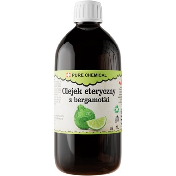 OLEJEK BERGAMOTKA OLEJEK ETERYCZNY Z BERGAMOTKI NATURALNY Z WŁOCH 1000ml 1l