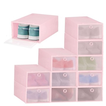 НАБОР ОБУВИ В КОРОБКЕ, 10 КОРОБОК ДЛЯ ОБУВИ С ОТКРЫТКАМИ, ОРГАНАЙЗЕР ДЛЯ ШКАФА STRONG