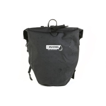 Sakwa rowerowa wodoodporna Buchel 25l czarna