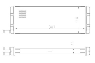 NRF RADIÁTOR VW TRANSPORTER III 1.6-2.1 05.79-07.92