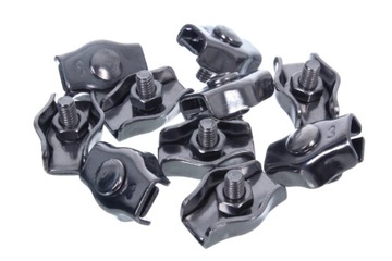 Одинарный седельный зажим из нержавеющей стали, 4 мм.