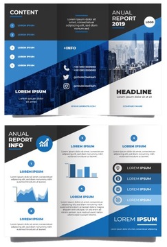ULOTKI SKŁADANE A4 do DL Kreda Błysk 170g 500 szt