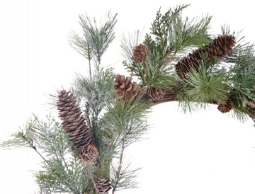 ВЕНОК НА ДВЕРЬ С КОНУСАМИ, БОЛЬШОЙ ЗЕЛЕНЫЙ