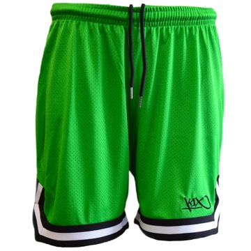 K1X Double-X Shorts Zielone Męskie Spodenki na Trening Kosz - 6013699