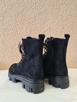 ЧЕРНЫЕ ЗАМШЕВЫЕ БОТИНКИ SEASTAR Размер 41
