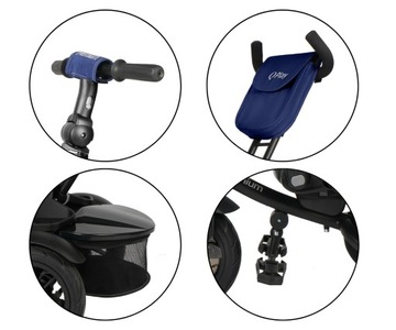 Трехколесный велосипед Qplay Premium Темно-синий