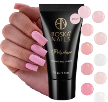 BOSKA NAILS ACRYLOGEL SYSTEM - POLYSHAPE - AKRYLOŻEL - WYBÓR KOLORU 30G