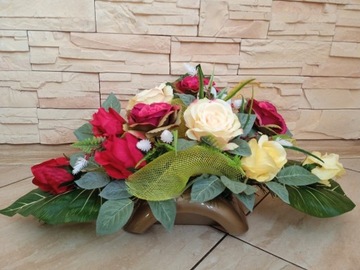 ЦВЕТЫ на могилу НАБОР РАШ БУКЕТ цветов РОЗА