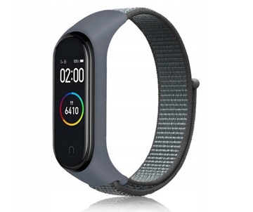 Opaska nylon kolor szary xiaomi mi band 3/4/5/6 dobierz swój kolor