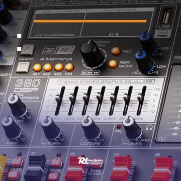 6-канальный сценический микшер DSP/BT + кабель XLR/RCA
