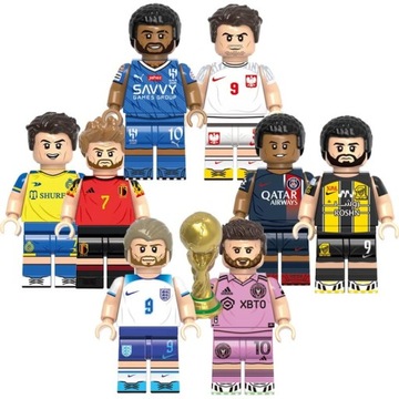 Футбольные асы Футболисты Мбаппе Левандовски Месси Роналду Бензема Брюйне