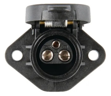 DIN9680 3-полюсная розетка 25A 6-24V черный ERICH JAEGER