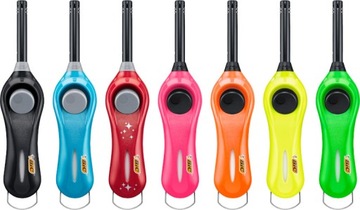 BIC MEGALIGHTER ЗАЖИГАЛКА FLUO ДЛИННАЯ СВЕЧА ГАЗОВАЯ ЗАЖИГАЛКА x2