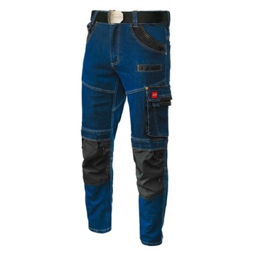 Spodnie robocze długie ART.MAS JEANS STRETCH BLUE r. M
