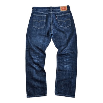 Spodnie Jeansowe LEVIS 514 Granatowe Proste Dżins Denim 34x30