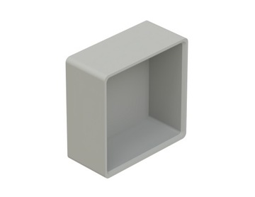 Zaślepka do profilu 40x40, szara ZK-02, kpl. 2szt