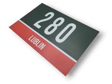 TABLICZKA ADRESOWA ZIELONA TABLICA Z NUMEREM DOMU NUMER DOMU 32x21cm