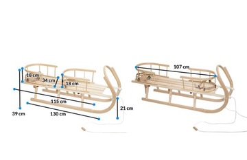 Деревянные санки со спинкой, крепкий близнец, спальный мешок для ребенка, Зимний подарок.