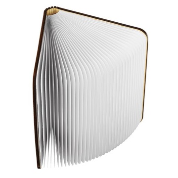 LAMPKA NOCNA BIURKOWA LED SKŁADANA ŚWIECĄCA KSIĄŻKA DREWNIANA