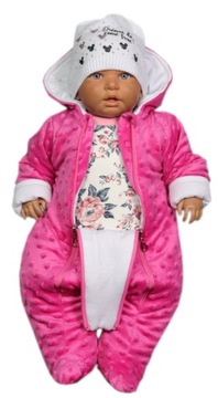 УТЕПЛЕННЫЙ ЗИМНИЙ КОСТЮМ ФИОЛЕТОВЫЙ 68 Minky