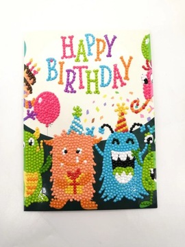 High Quality Diamond Painting Gift Card Happy