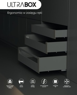 Szuflada Rejs Ultra Box Biała L-450 H-86 mm TH03.1160.01.003