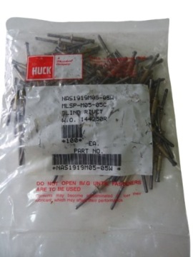 NIT NITY HUCK BLIND RIVET NAS1919M05-05W