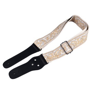 Вышитый ремень для гитары. Расширенный, регулируемый