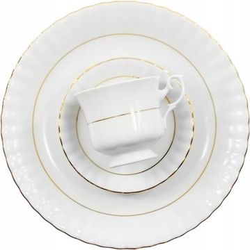 B014 FLACZARKA 300 Złota IWONA CHODZIEŻ PORCELANA