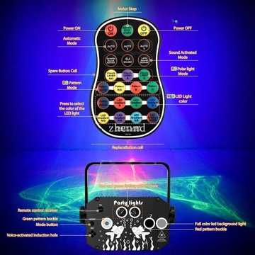 ПРОЕКТОР DISCO BALL, СВЕТОДИОДНЫЙ ОТРАЖАТЕЛЬ RGB