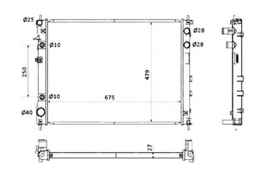 РАДИАТОР SUBARU TRIBECA 3.0 3.6 05- NRF