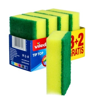 VILEDA SINKS Губки для мытья посуды Набор губок KITCHEN WASHER x 5 шт.