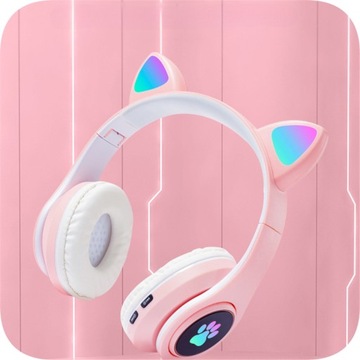 БЕСПРОВОДНЫЕ НАУШНИКИ CAT EARS ДЛЯ ДЕТЕЙ RGB