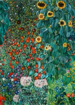 GUSTAV KLIMT SŁONECZNIKI PLAKAT B1 100x70cm #437