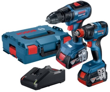 НАБОР ДРЕЛЬ И ОТВЕРТКОВ НА 18 В. GSR18V-50+КЛЮЧ GDX18V-