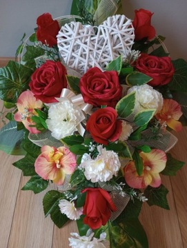 Украшение кладбища GRAVE композиция WIKLIN HEART