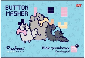 Blok rysunkowy A4 20k Pusheen, St.Majewski