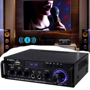 ЦИФРОВОЙ СТЕРЕО HIFI УСИЛИТЕЛЬ BT/AUX/MIC/SD/USB BT-298Pro