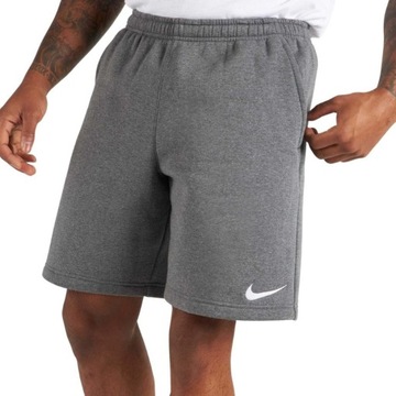 NIKE SZORTY MĘSKIE KRÓTKIE SPODENKI BAWEŁNIANE SPORTOWE SZARE MĘSKIE